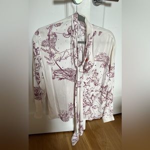 Zara 100% viscose silky blouse from the Limited Collection